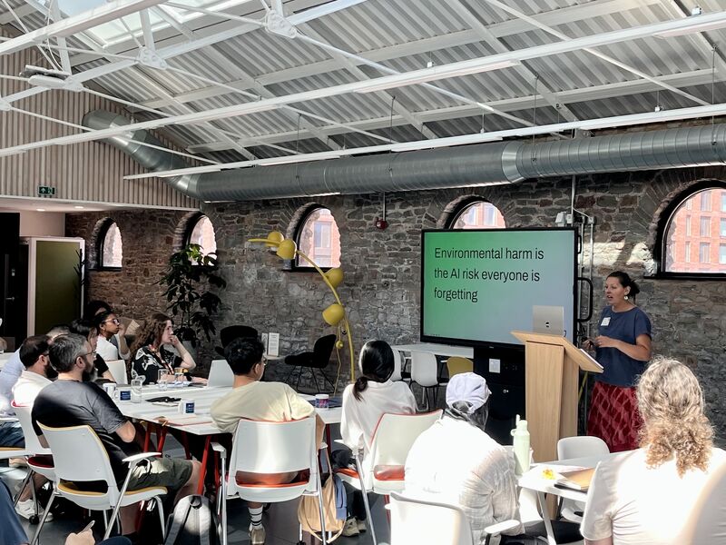 Han speaking at the BDFI